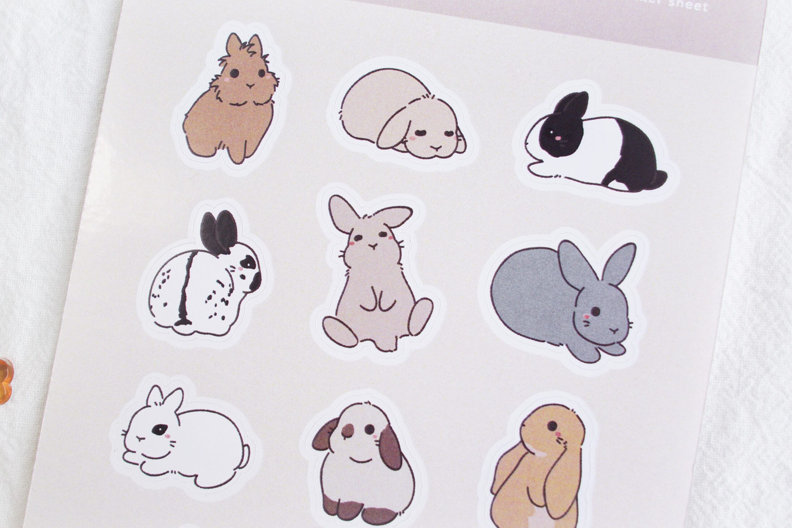 Bunny Breeds Sticker Sheet - The Artsy Whim