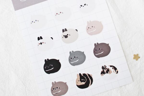 Round Buns Sticker Sheet (Pattern) - Image 3