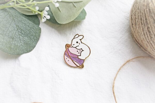 Planet Bun Enamel Pin