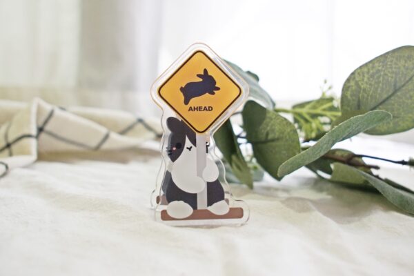 Rabbit Ahead Acrylic Clip